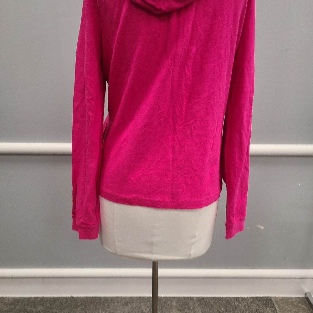 Old Navy Zip-Up Hooded Sweatshirt Jacket Womens Size Large Pink - Picture 8 of 10